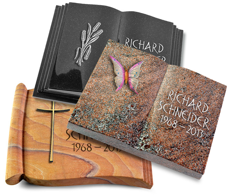 Grabbücher / Steinbücher